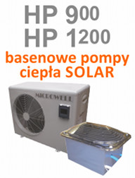 Basenowe pompy ciepła HP 900/1200 SOLAR